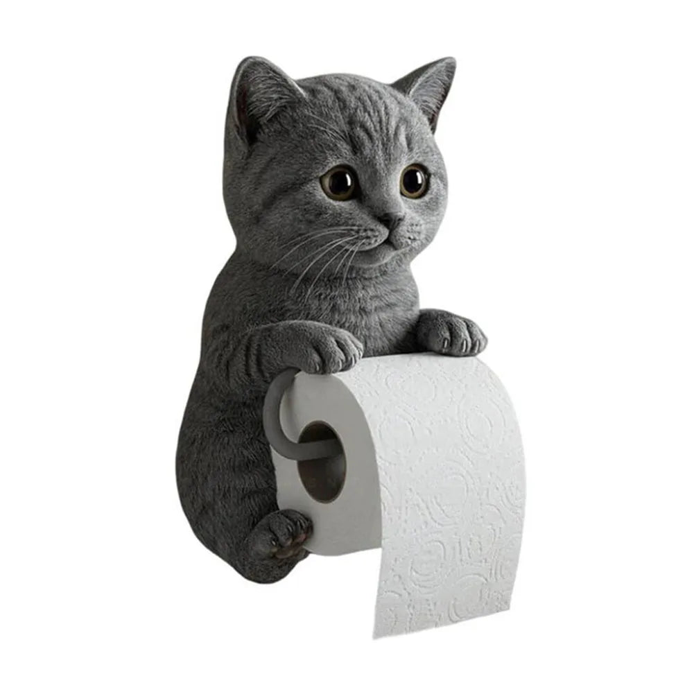 Wall Mounted Toilet Paper Holder Organizers Cats Shape