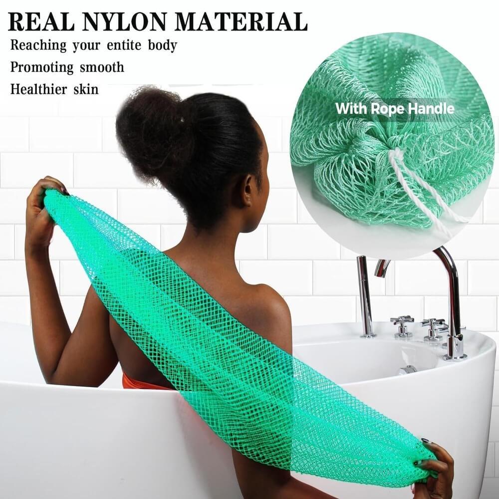 4 Pack African Net Sponge Authentic Exfoliating Washcloth