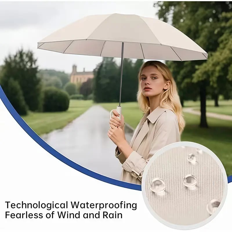 Portable Automatic Folding Umbrella with Loop Buckle