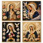 Divine Pearl Bead Virgin Mary Icon – DIY Faith Art Gift