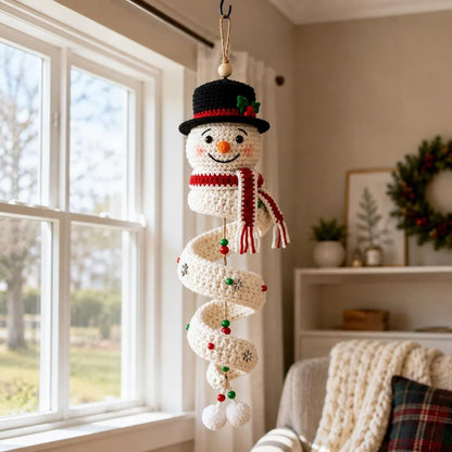 ☃️Crochet Snowman Spiral Ornament DIY Kit