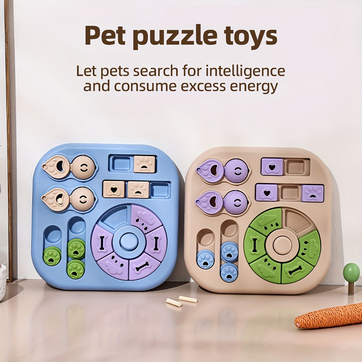 Interactive Cat Puzzle Training Bowl Feeder