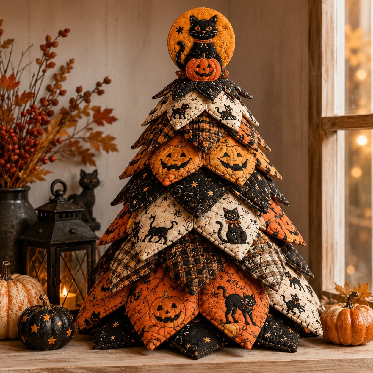 DIY Quilted Fabric Kit -Layered Holiday Décor for Quilting Lovers