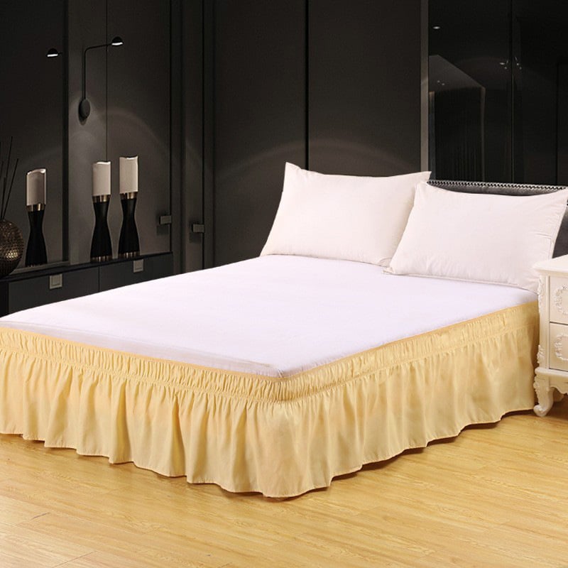 Ruffled Elastic Bed Skirt – Tidy, Clean & Sophisticated