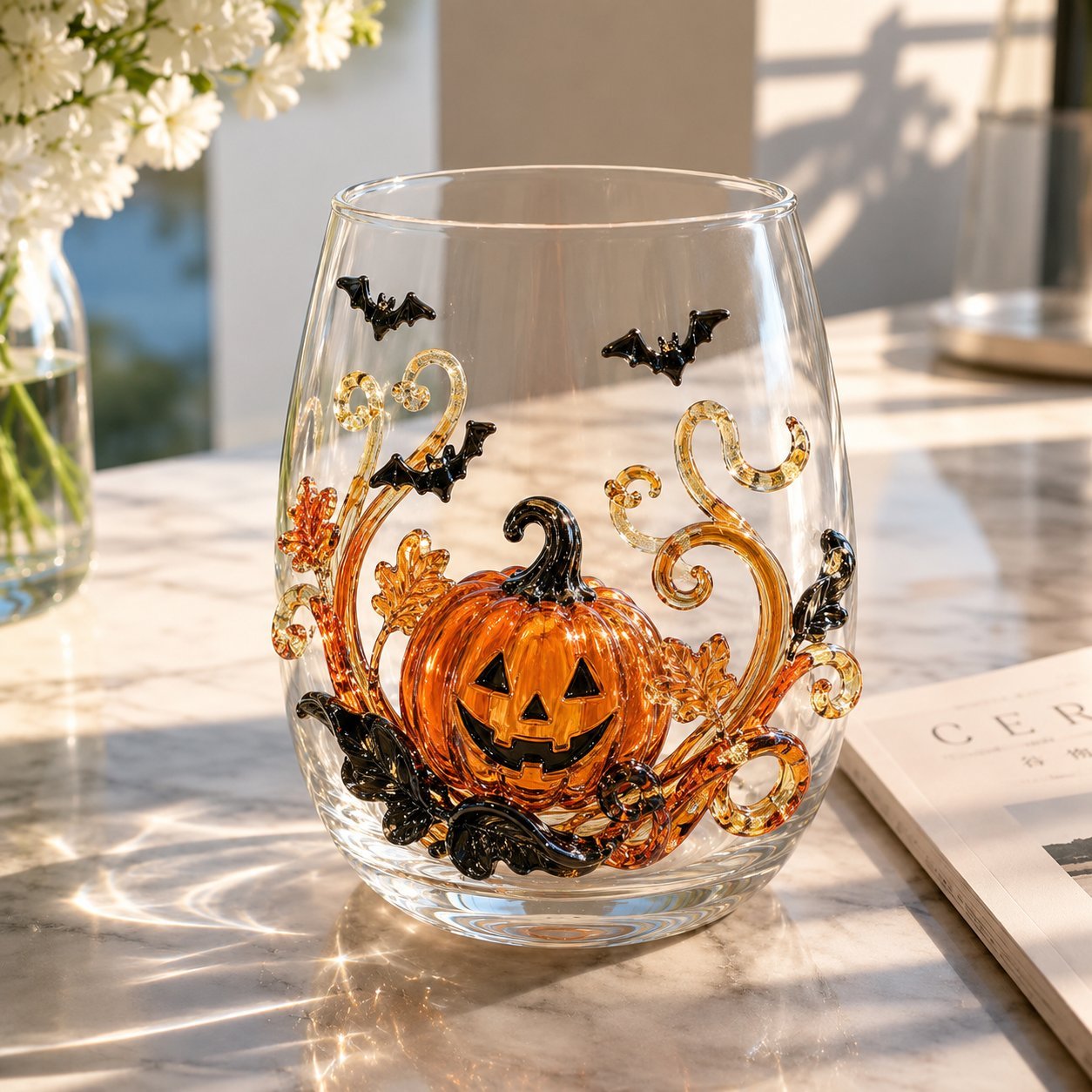 🎃 Magical 3D Glassware for Immersive Halloween Drink Moments