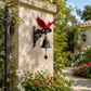 🐦🔔Vintage Cardinal  and Our Lady of Grace Garden Bell
