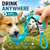 2-in-1 Foldable 304 Stainless Steel Dog Water Bottle