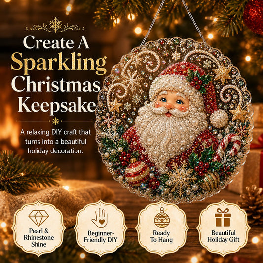 Christmas Pearl Diamond Art Suncatcher Kit